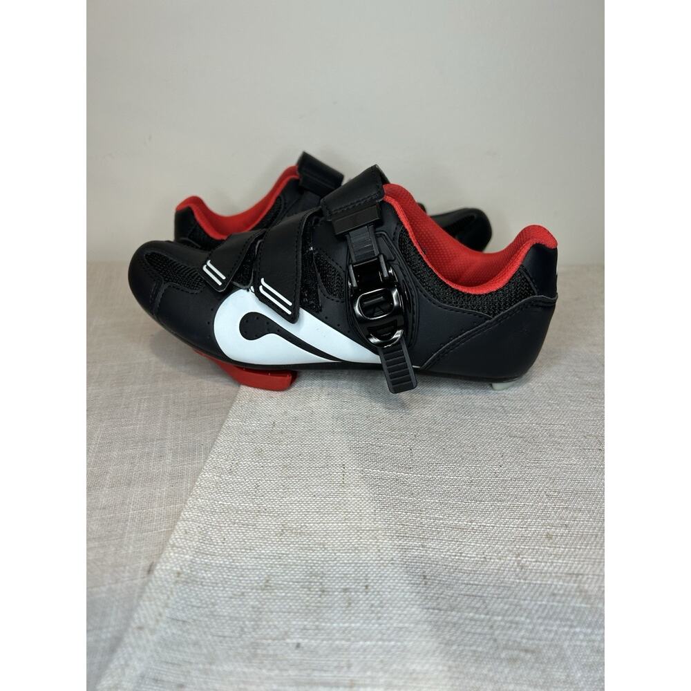 Peloton Cycling Shoes Size 38 EU / 7.5 US Women (Black Red) - Picture 2 of 8
